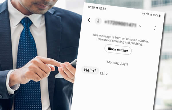 Read this blog post about text scams written by Simple Website Creations.