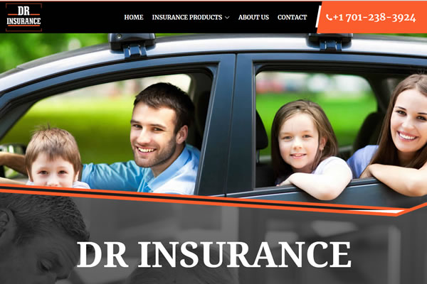 Website for DR Insurance Agency of Hawley, Minnesota.