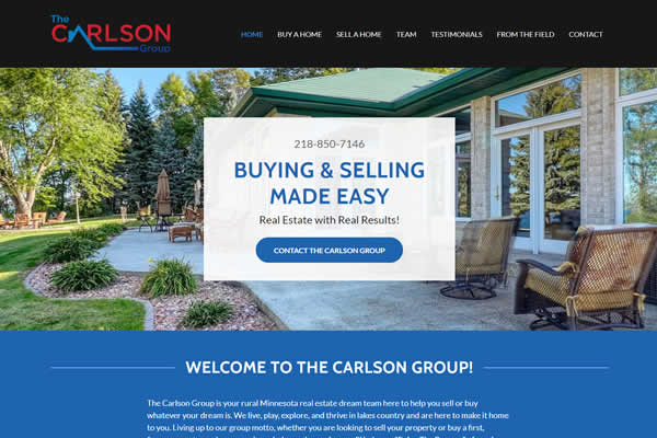 Website design for real estate agencies.